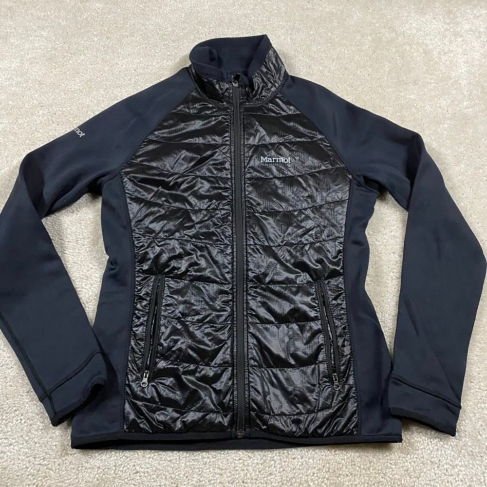 Marmot Jacket Womens M Variant Hybrid Insulated Softshell Jacket Black CC-564